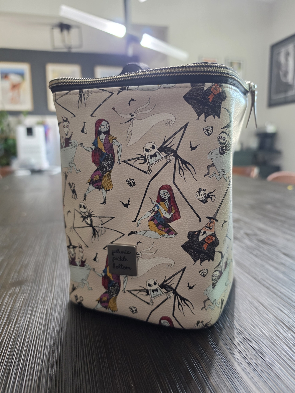 Petunia Pickle Bottom Cream Nightmare-Inspired Printed Cosmetic Pouch